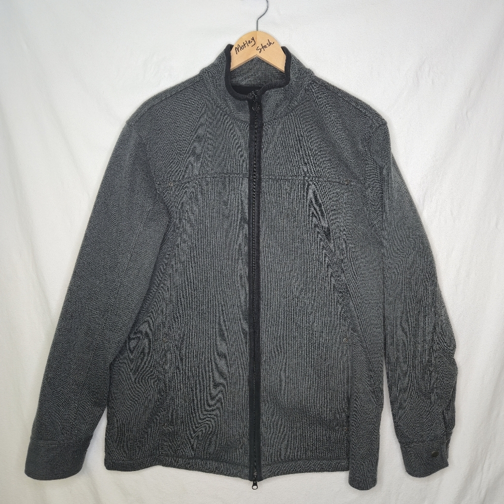 Outback Trading Company Men's Green Gray Zipper Front Jacket Size Large
